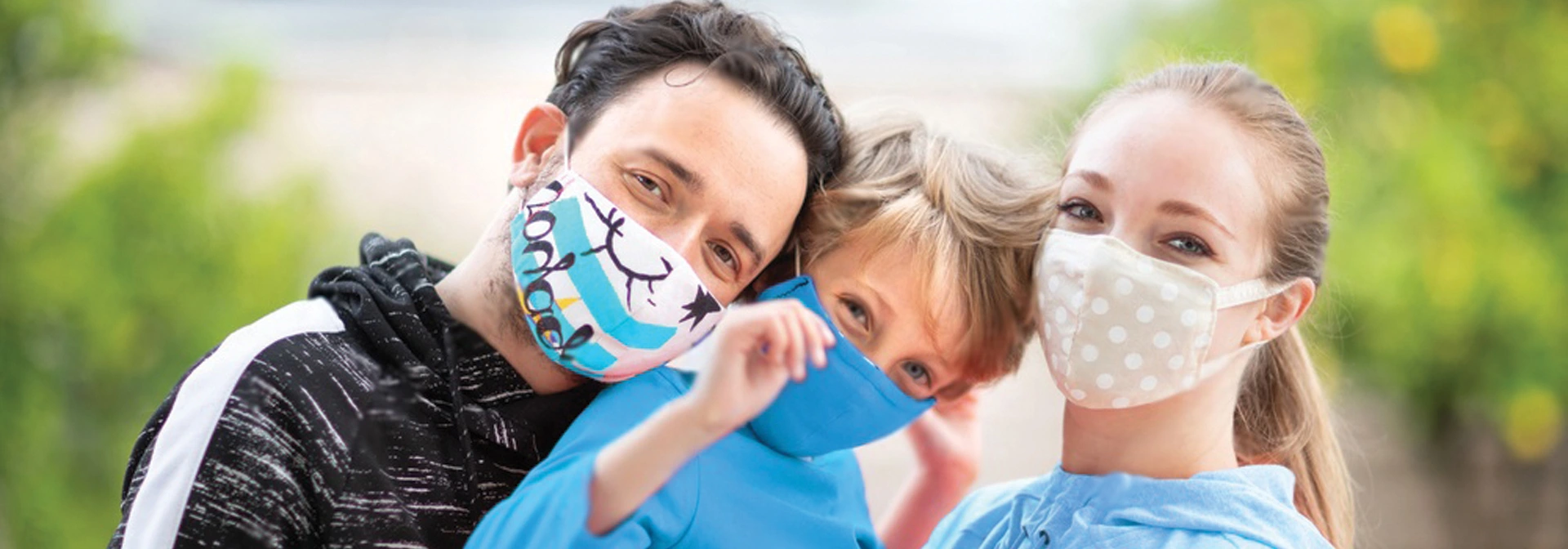 family wearing clothing Face Masks